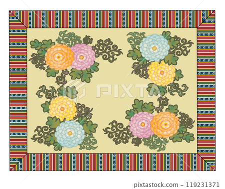 The Emperor's Rug: A Flower Throne Made of Silk 119231371