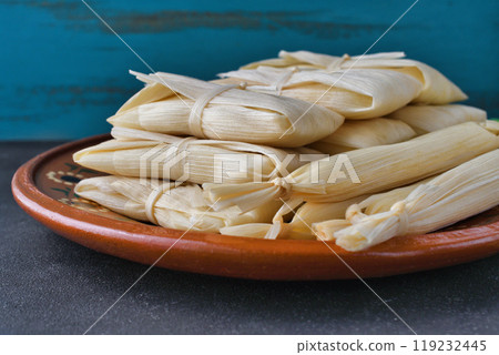 Mexican food tamales 119232445