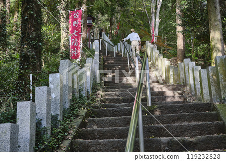 Sano City, Tochigi Prefecture, Isoyama Benzaiten Stone Steps 119232828