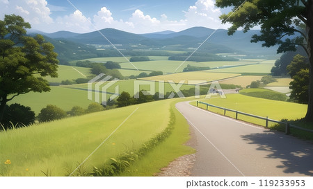 廣闊的鄉村景觀 119233953