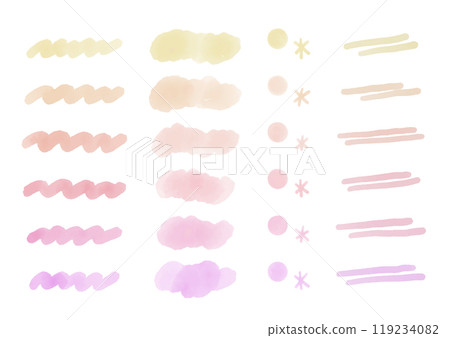 Hand-painted watercolor design Hand-painted watercolor design 119234082