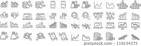 在向量單色中上下設置的線條畫圖標 在向量單色中上下設置的線條畫圖標 119234375