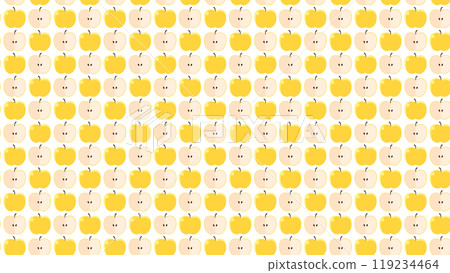 Yellow apple pattern background material 16:9 Yellow apple pattern background material 16:9 119234464