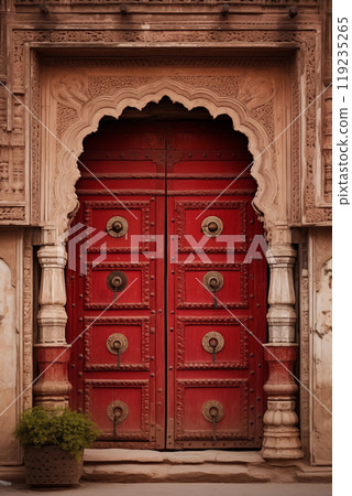 Ornamental door in India 119235265