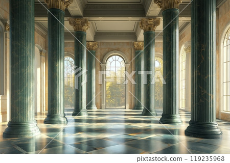 Palace interior background columns hall 119235968
