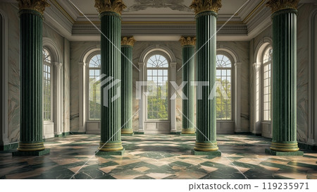 Palace interior background columns hall 119235971