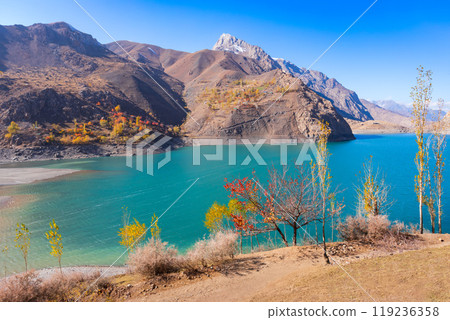 Seven Lakes in Fann mountains in Tajikistan Seven Lakes in Fann mountains in Tajikistan 119236358