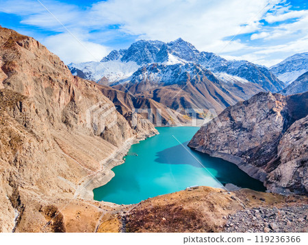 Seven Lakes in Fann mountains in Tajikistan Seven Lakes in Fann mountains in Tajikistan 119236366