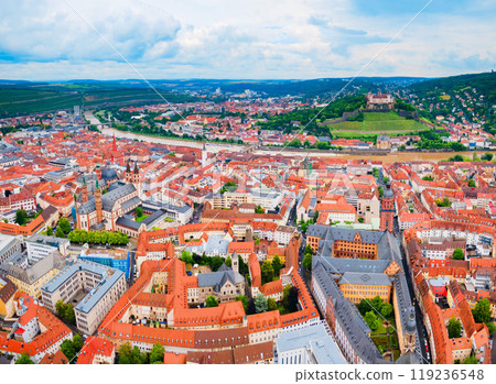Wurzburg old town in Bavaria, Germany 119236548