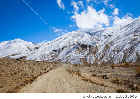Mountain landscape view from Pamir highway, Tajikistan 119236600