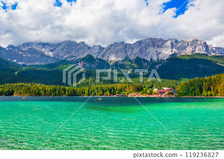Eibsee lake in Bavaria, Germany 119236827