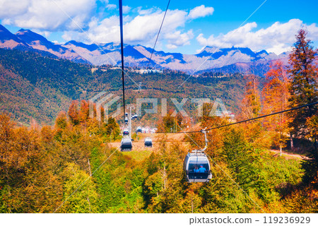 Cable car at Rosa Khutor, Sochi 119236929