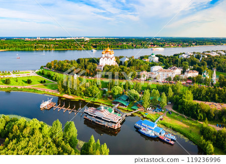 Yaroslavl city aerial panoramic view, Russia Yaroslavl city aerial panoramic view, Russia 119236996