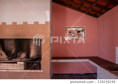 Part of a kitchen for tourists, Madeira, Portugal Part of a kitchen for tourists, Madeira, Portugal 119239248