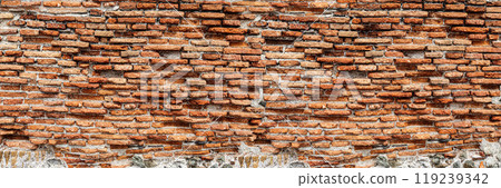 red brick wall 119239342