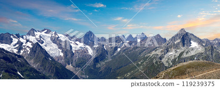 Beautiful scenery of the Dombay mountains Beautiful scenery of the Dombay mountains 119239375