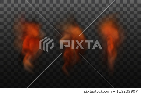 Orange vector cloudiness ,fog or smoke on dark checkered background.Cloudy sky or smog over the city.Vector illustration. Vector illustration Orange vector cloudiness ,fog or smoke on dark checkered background.Cloudy sky or smog over the city.Vector illustration. Vector illustration 119239907