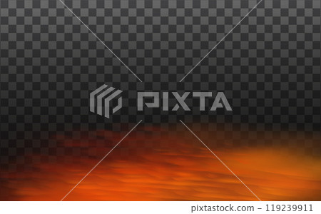 Orange vector cloudiness ,fog or smoke on dark checkered background.Cloudy sky or smog over the city.Vector illustration. Vector illustration Orange vector cloudiness ,fog or smoke on dark checkered background.Cloudy sky or smog over the city.Vector illustration. Vector illustration 119239911