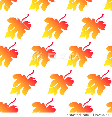 Seamless pattern with autumn fig leaves on a white background Seamless pattern with autumn fig leaves on a white background 119240265