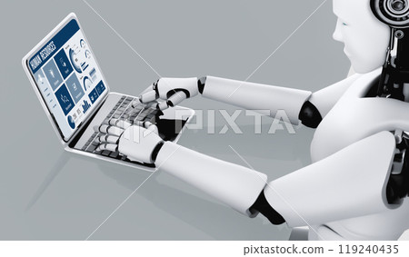 Human resources software on computer screen help employee manage people snugly 119240435