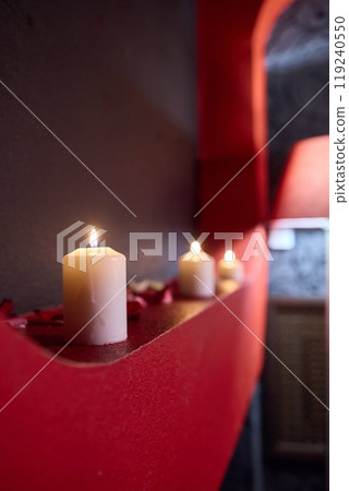 Beautiful Candles that Brighten Up and Illuminate a Cozy and Inviting Atmosphere 119240550