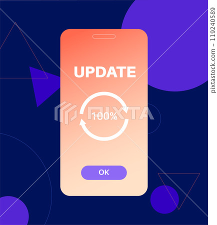 System update concept System update concept 119240589