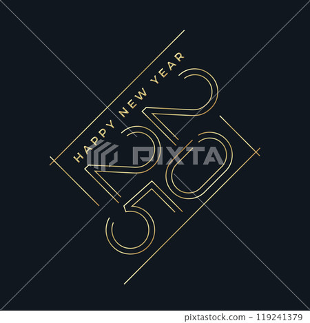 Elegant minimalist new year 2025 greeting card Elegant minimalist new year 2025 greeting card 119241379