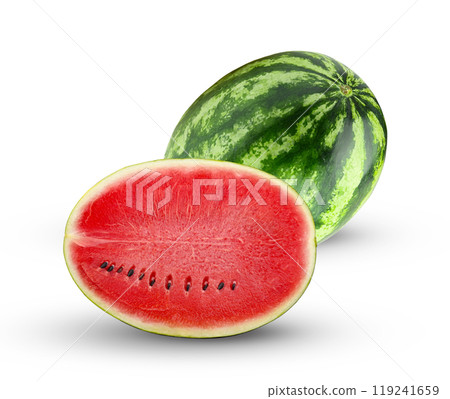 sweet watermelon on white background sweet watermelon on white background 119241659