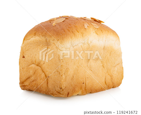 Loaf of bread isolated on white background 119241672