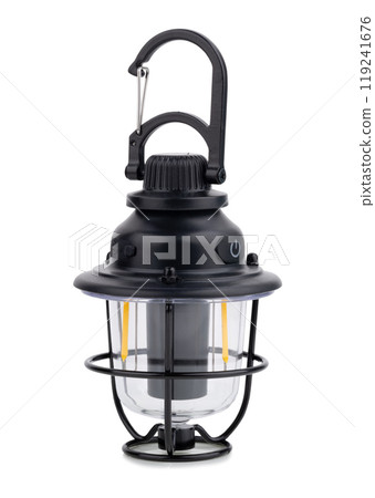 Hanging Lantern Camping Lamp on white background 119241676