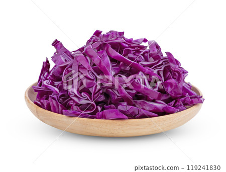 slice purple cabbage on white background slice purple cabbage on white background 119241830