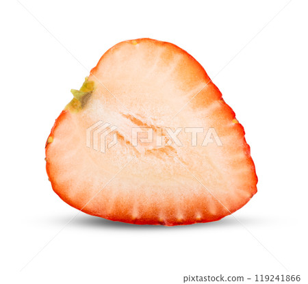 Strawberry fruit isolated on white background 119241866
