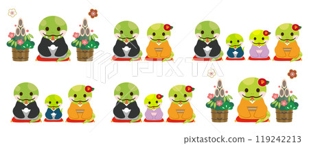 2025 Year of the Snake New Year's card material 119242213