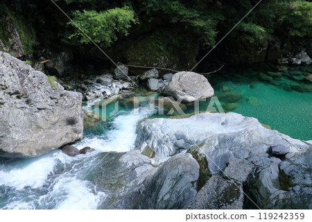 Arao Valley in the Yasui Valley, late summer (Niyodogawa Town, Kochi Prefecture) 119242359
