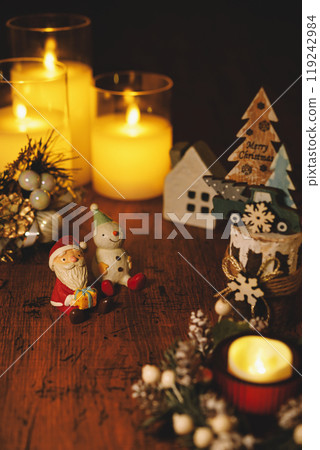 Christmas image (Santa and Snowman) Christmas image (Santa and Snowman) 119242984