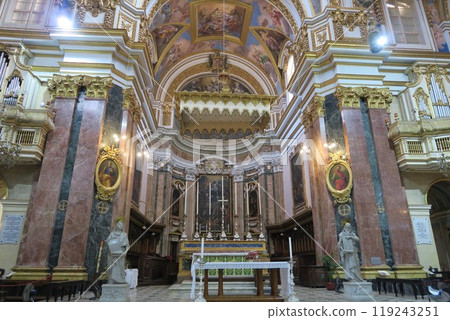 St. Paul's Cathedral in the silent ancient city of Mdina 119243251