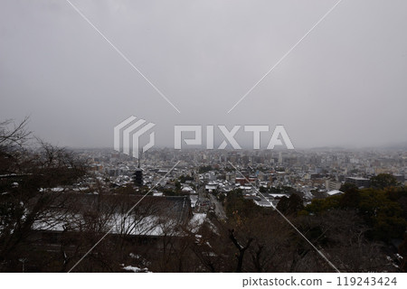 Snowy Kyoto city Snowy Kyoto city 119243424