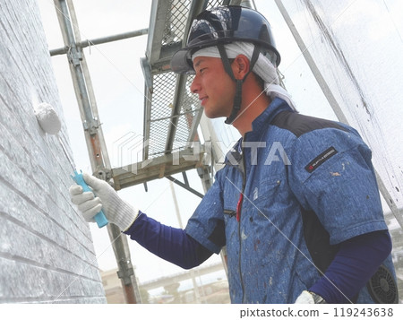 Residential Painting 81 Wall Exterior Painting Roller Painting Residential Painting 81 Wall Exterior Painting Roller Painting 119243638
