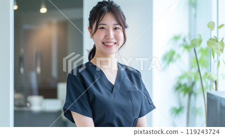 Smiling nurse 119243724