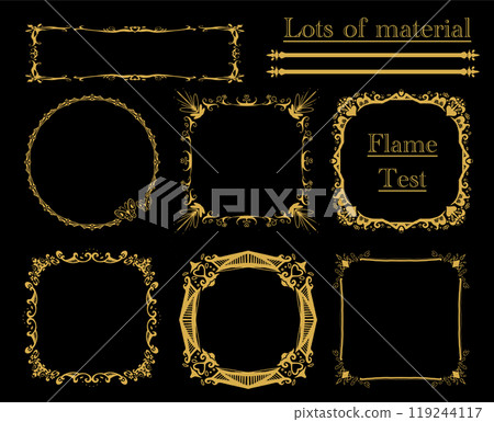 Collection of stylish glitter frames-1 119244117