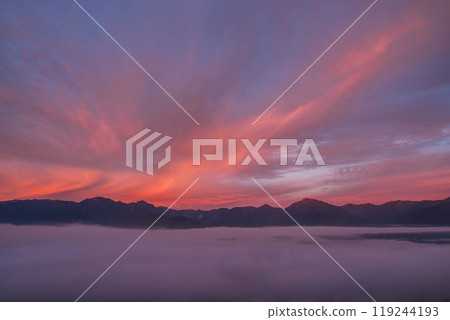 The Northern Alps as seen from Mount Takagari The Northern Alps as seen from Mount Takagari 119244193