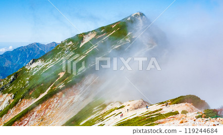 秋季的唐松岳登山(唐松嶽山頂小屋~山頂) 秋季的唐松岳登山(唐松嶽山頂小屋~山頂) 119244684