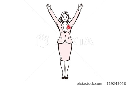 選舉男性女性獲勝萬歲玫瑰 選舉男性女性獲勝萬歲玫瑰 119245038