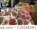 Tulip bouquet at a flower shop in Amsterdam, Netherlands 119246343