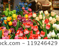 Colorful tulips (flower shop in Amsterdam, Netherlands) 119246429