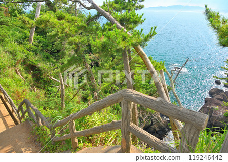 Tohoku, Kesennuma Oshima, Ryumaizaki, A promenade leading from the parking lot to the Rikuzen Oshima Lighthouse where you can enjoy nature, Kesennuma City, Miyagi Prefecture (5) 119246442