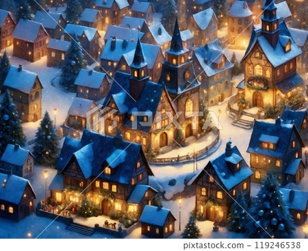 Christmas Town Winter Town Christmas Town Winter Town 119246538