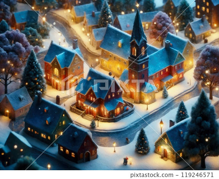 Christmas Town Winter Town 119246571