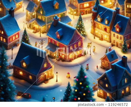 Christmas Town Winter Town 119246572