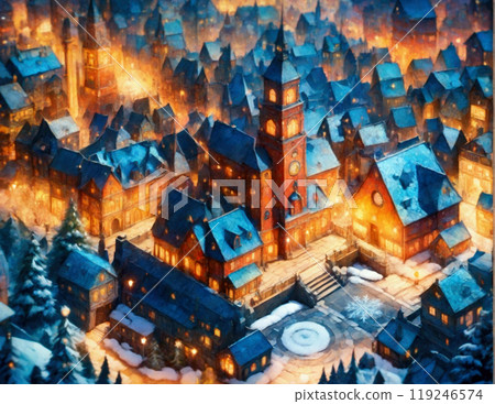 Christmas Town Winter Town 119246574